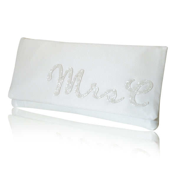 personalised wedding clutch bag