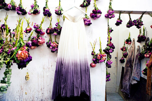 This Artist Uses Flower Scraps To Dye Wedding Dresses
