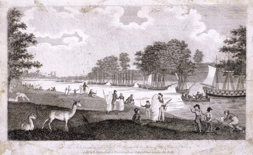 Detail of Hyde Park, London by Anonymous
