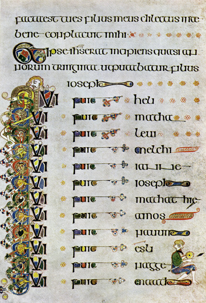 Detail of The Genealogy of Christ, 800 AD by Anonymous