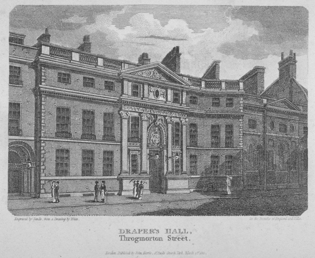 Detail of Drapers' Hall, Throgmorton Street, City of London by Robert Sands