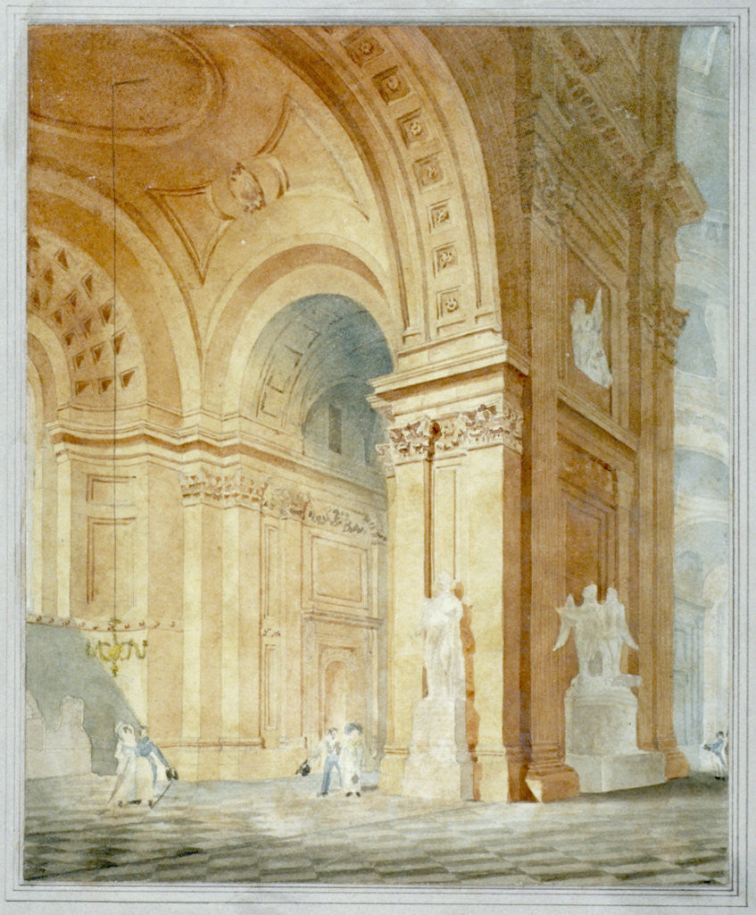 Detail of Interior of St Paul's Cathedral, City of London by Anonymous