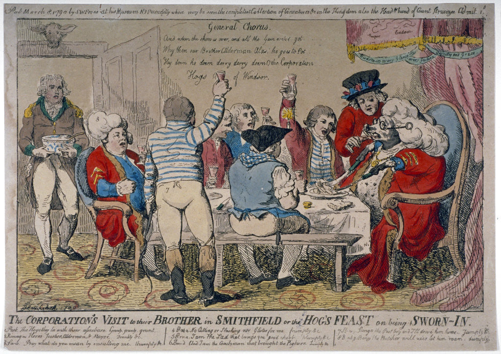 Detail of Corporation of Windsor by Isaac Cruikshank