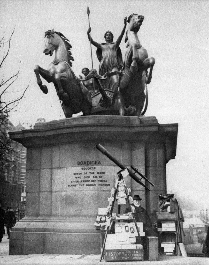 Detail of Westminster Bridge monument, London by McLeish