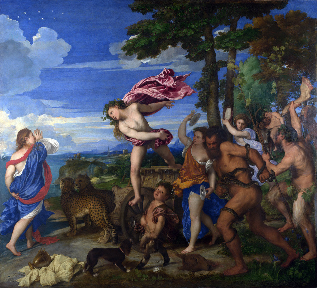 Detail of Bacchus and Ariadne by Titian