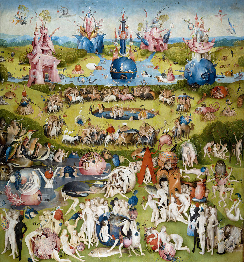 Detail of The Garden of Earthly Delights (Central panel) by Hieronymus Bosch