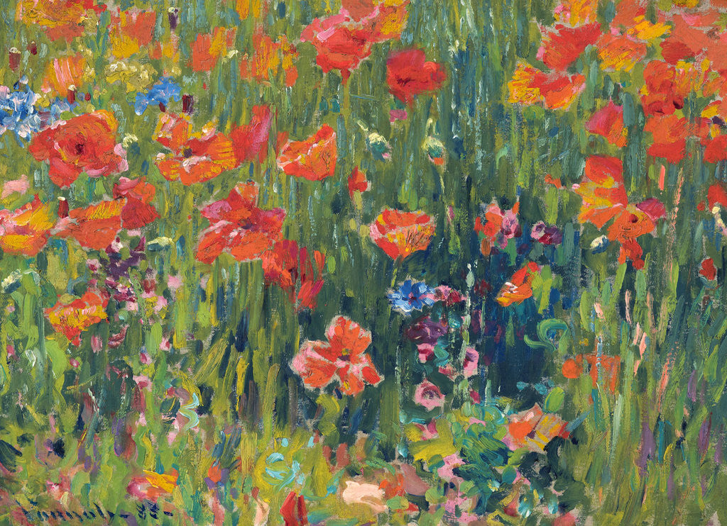 Detail of Poppies by Robert William Vonnoh