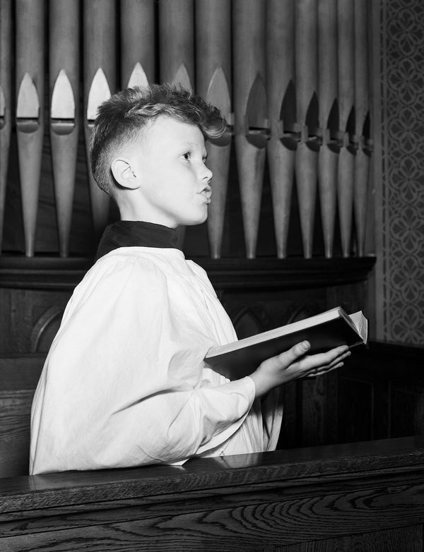 Choir Boy Singing posters & prints by Corbis