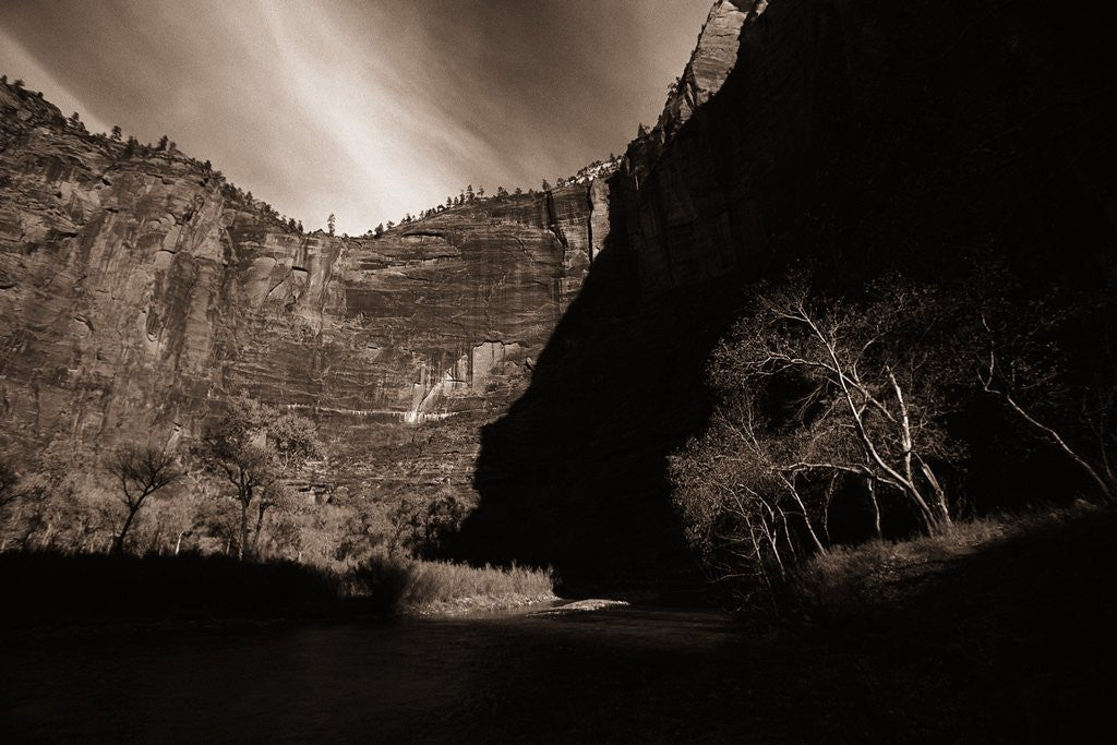 Detail of A Valley Surrounded by Cliffs by Corbis