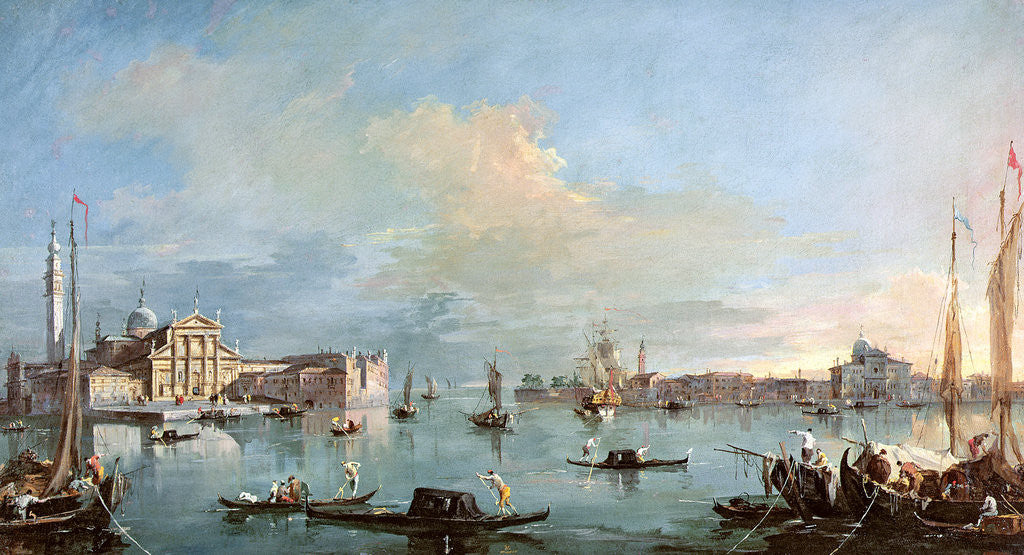 Detail of San Giorgio Maggiore by Francesco Guardi