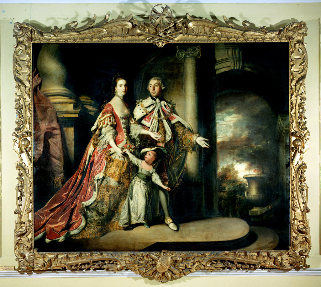 Detail of Earl and Countess of Mexborough, with their son Lord Pollington, 1761-64 by Sir Joshua Reynolds