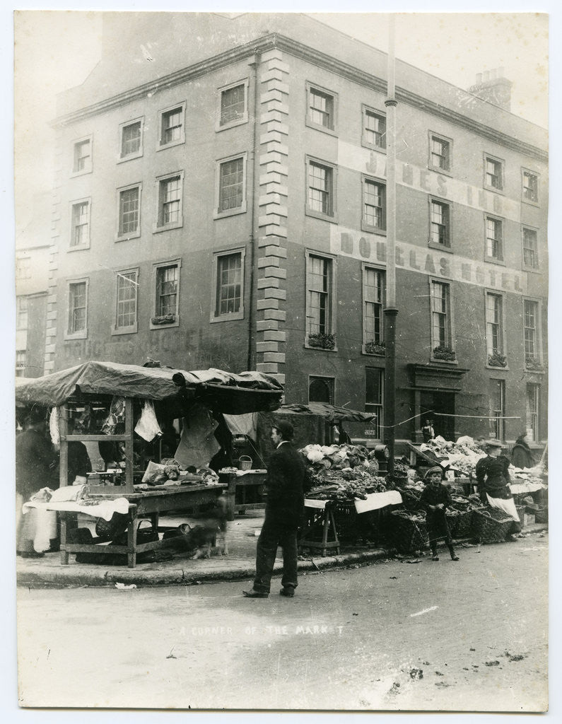 Detail of A corner of the market, Douglas by Anonymous