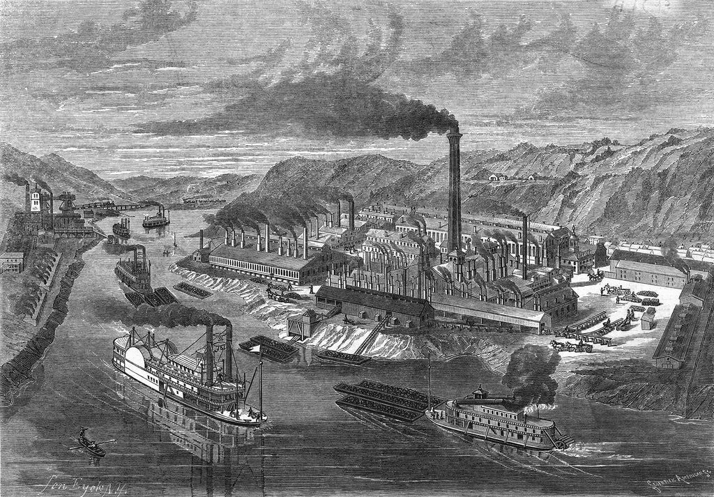 Detail of Iron Mills Of Jones & Laughlins, Pa by Corbis