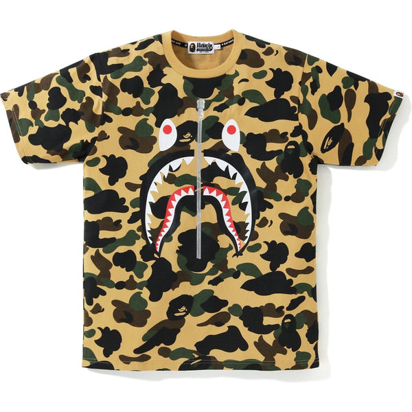 bape first camo shark tee