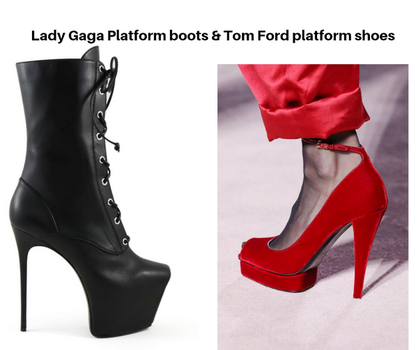 wearing platform heels