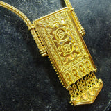 18k Gold Iraklion Panel Necklace