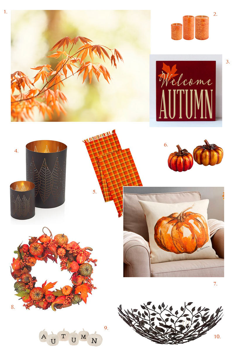 Autumn decorating moodboard by carolyncochrane.com