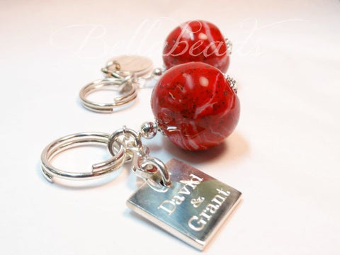 Key Chain Keychain made from Flower Petals - My Flowers Forever
