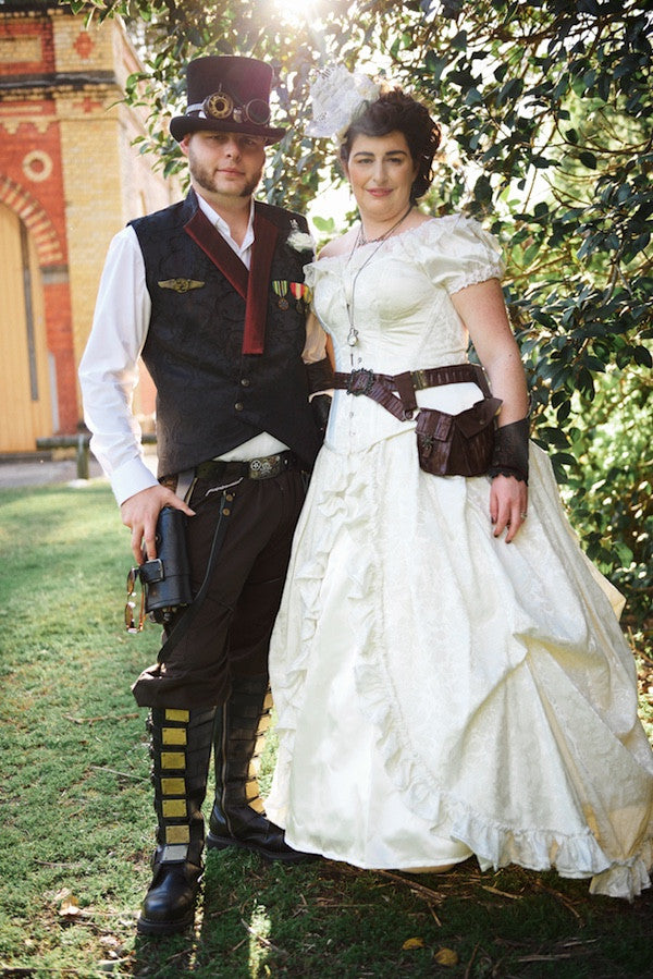 David loved wearing his outfit to marry the dream girl of his life