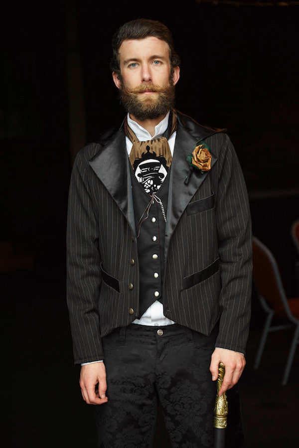 dapper steampunk groomsman look outfit by Gallery Serpentine