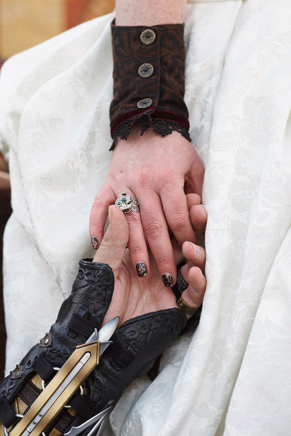 a steampunk wedding allows you to wear some incredible accessories