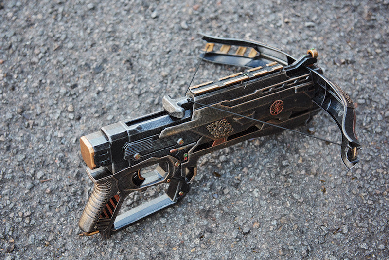 steampunked up crossbow by Skavs steampunk workshop