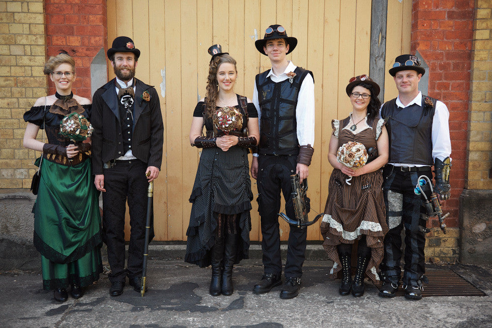 the bridal party steampunk style