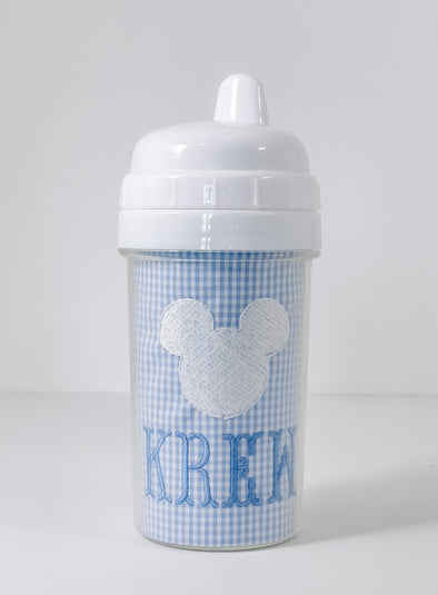 Personalized Baby and Toddler Drink and Snack Cups - Boy Mouse Embroidery