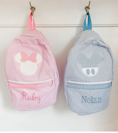 Personalized Backpack with Mouse Ears Applique
