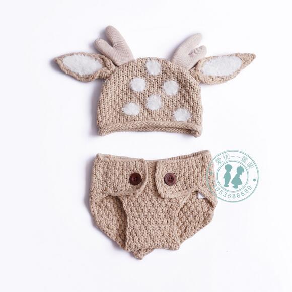 newborn crochet deer outfit pattern