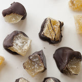 Close up photo of Chocolate Dipped Candied Ginger