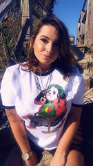 Lady Loud Rasta Panda tee