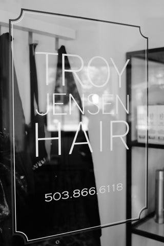Troy Jensen Hair Salon Door
