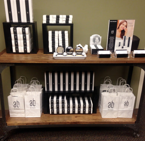 Display for Amanda Blakley Skincare