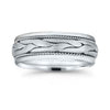 Novell Rope Twist Wedding Band