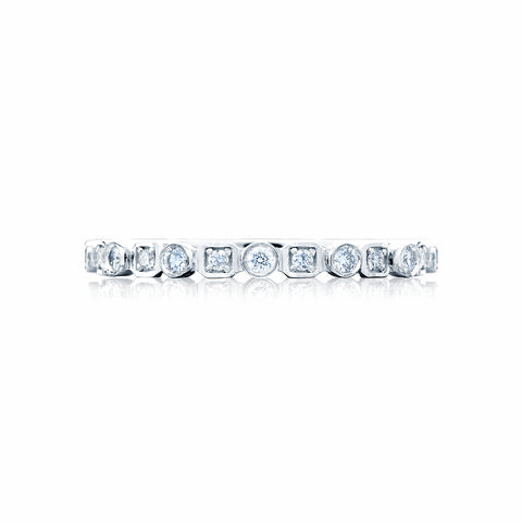 Tacori Sculpted Crescent Diamond Wedding Band