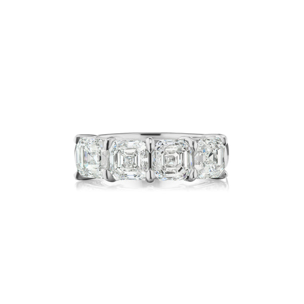 Barmakian Asscher Cut Diamond Band