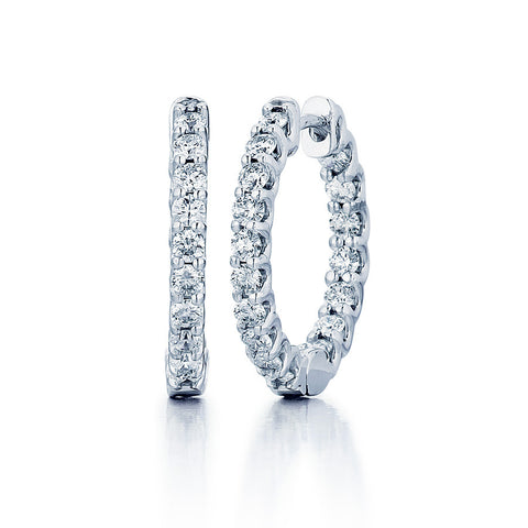 Diamond Hoop Earrings