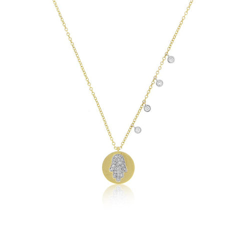 Meira T Diamond Hamsa Hand Disc