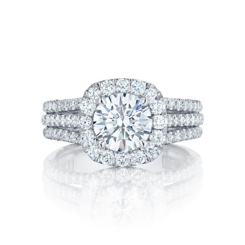 Tacori Petite Crescent Diamond Engagement Ring