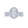 Tacori Petite Crescent Oval Diamond Engagement Ring