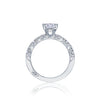 Tacori Oval Petite Crescent Diamond Engagement Ring