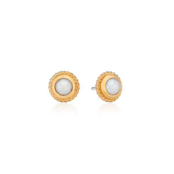 Anna Beck Twisted Pearl Stud Earrings