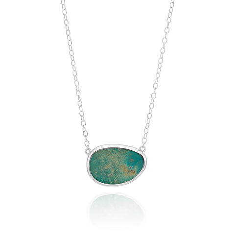 Anna Beck Large Asymmetrical Turquoise Necklace