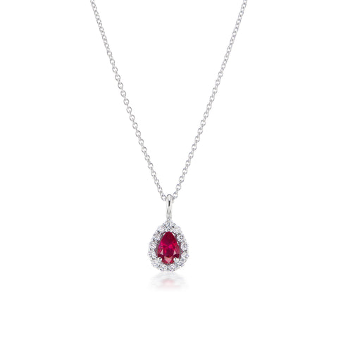 Barmakian Ruby and Diamond Pendant