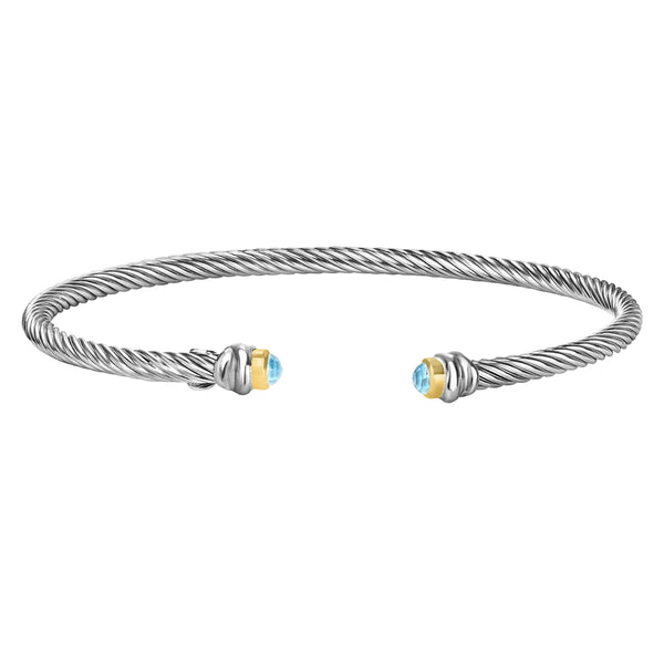 Phillip Gavriel Blue Topaz Cable Cuff