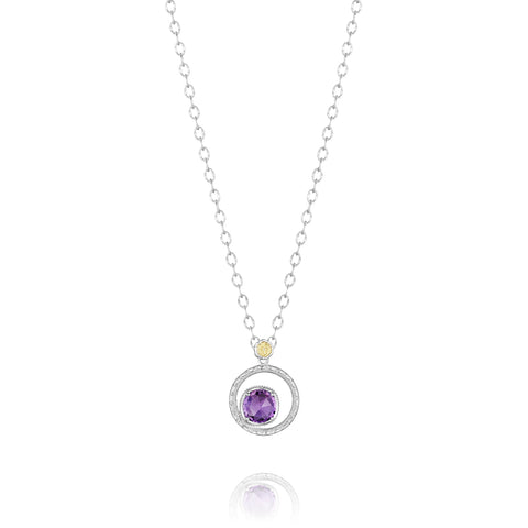 Tacori Silver Bloom Necklace featuring Amethyst