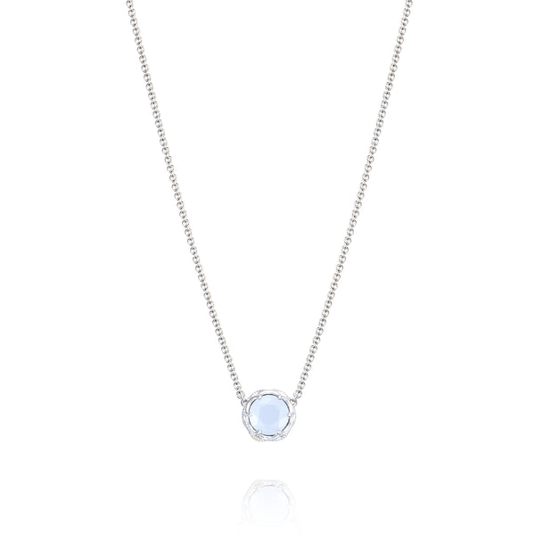 Tacori Crescent Station Necklace featuring Chalcedony