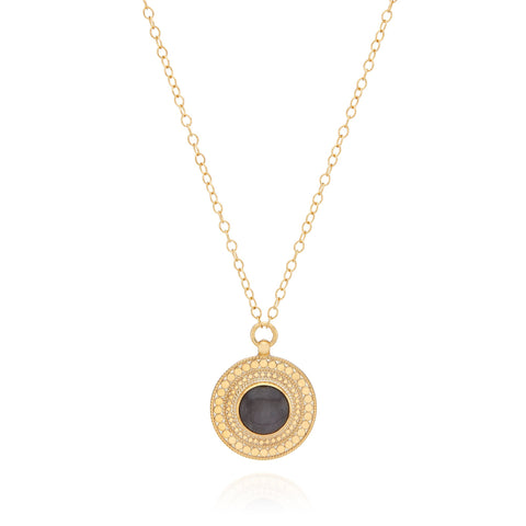 Anna Beck Grey Sapphire Pendant Necklace