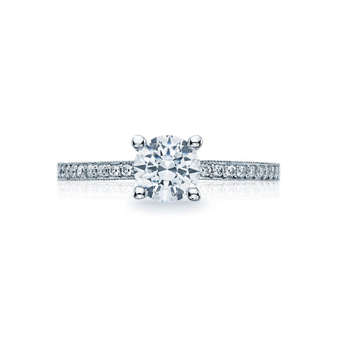 Tacori Sculpted Crescent Diamond Engagement Ring